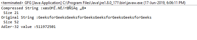 Java 中的 Deflater getAdler() 函数及示例 | 码农参考