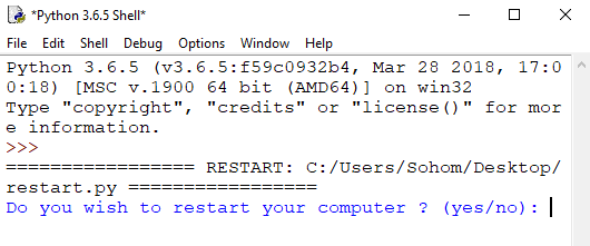 Restart Python 重启计算机的 Python 脚本 | 码农参考