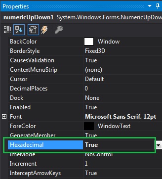 Hepatitis is a condition that causes inflammation of your liver. How to display Hexadecimal Values in NumericUpDown in C#