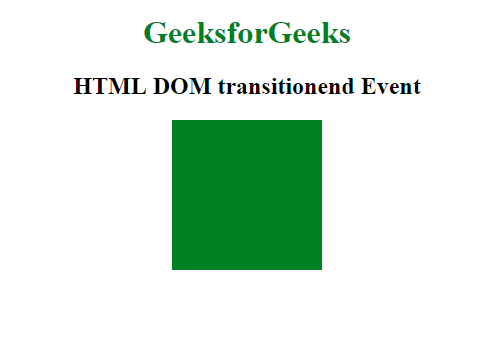 HTML | DOM 过渡结束事件 | 码农参考