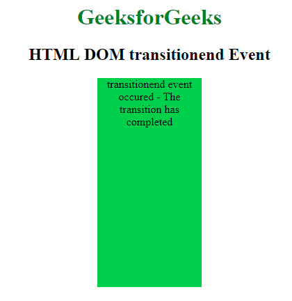 HTML | DOM 过渡结束事件 | 码农参考