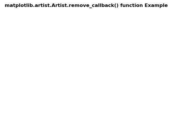 Python 中的 Matplotlib.artist.Artist.remove_callback() | 码农参考