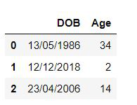 1 mois à l'âge de marche (normalement entre 10 et 18 mois selon wikipedia) . Convertir La Date De Naissance En Age En Pandas Acervo Lima