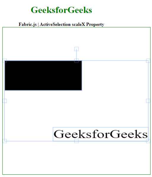 Fabric.js ActiveSelection scaleX 属性 码农参考