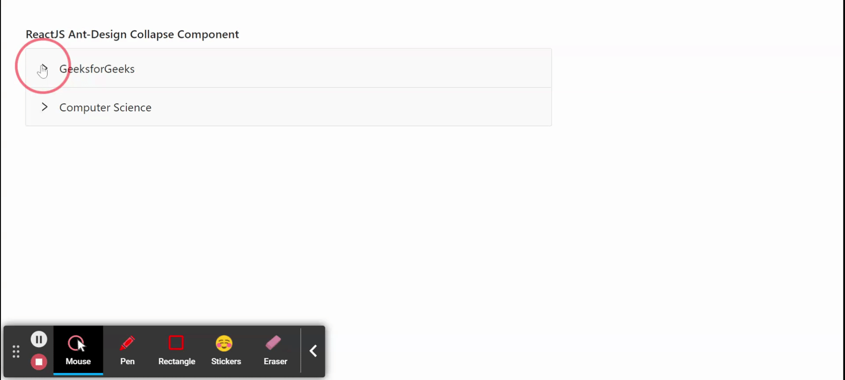 ReactJS UI Ant Design 折叠组件 | 码农参考