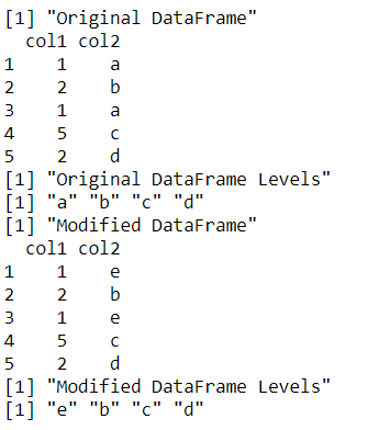 替换Rdataframe中因子列的内容 | 码农参考