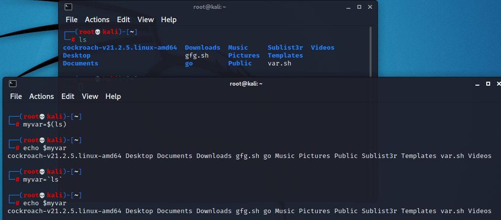 Linux Assigning One Variable To Another In Bash 