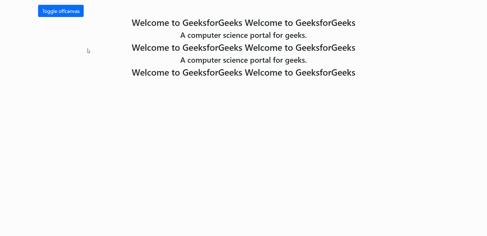 Bootstrap 5 Offcanvas 码农参考