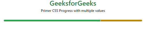 具有多个值的 Primer CSS Progress | 码农参考