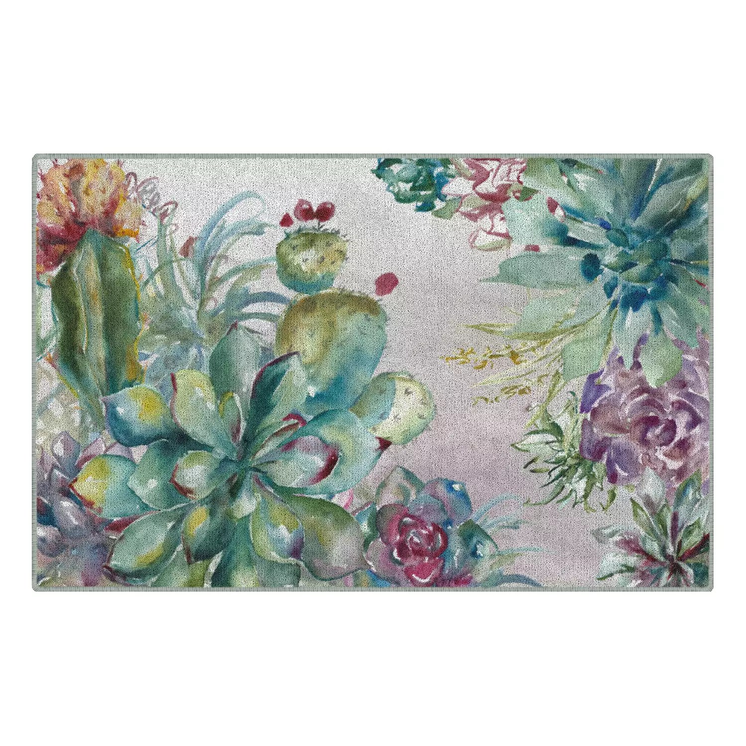 Check out our succulent mat selection for the very best in unique or custom, handmade pieces from our rugs shops. Brumlow Mills Succulent Garden Floral Printed Rug