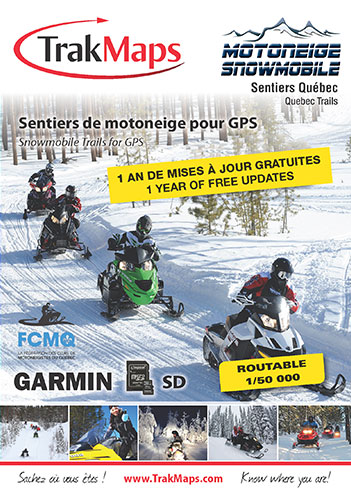 Carte Gps Sentier Quad Quebec  - Inclus 1 An De Mises À Jour Gratuites.