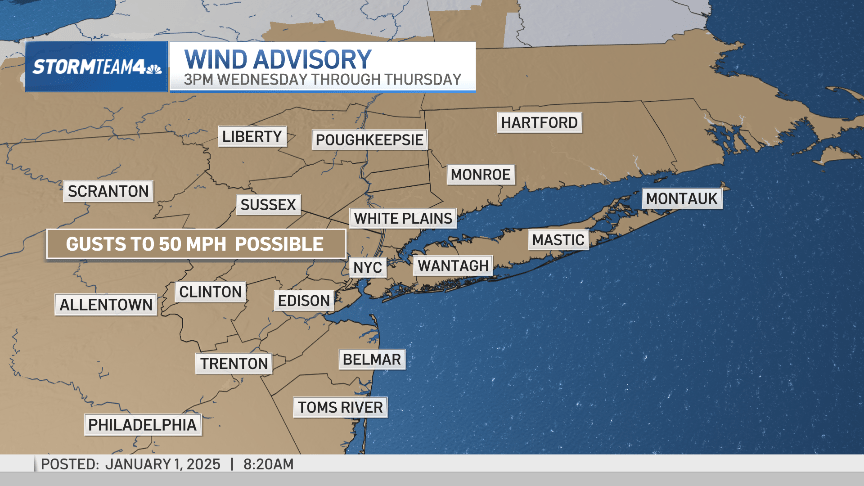 Gusty, chilly afternoon on faucet for New Yr’s Day within the tri-state