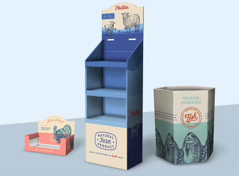 Do you want create mockups like this? Order Custom Cardboard Display Stands Boxes Pakfactory