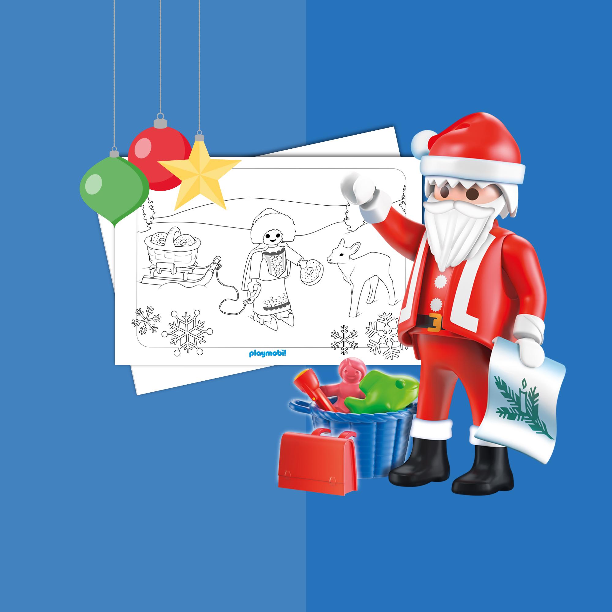 Dibujos para pintar - PLAYMOBIL Christmas