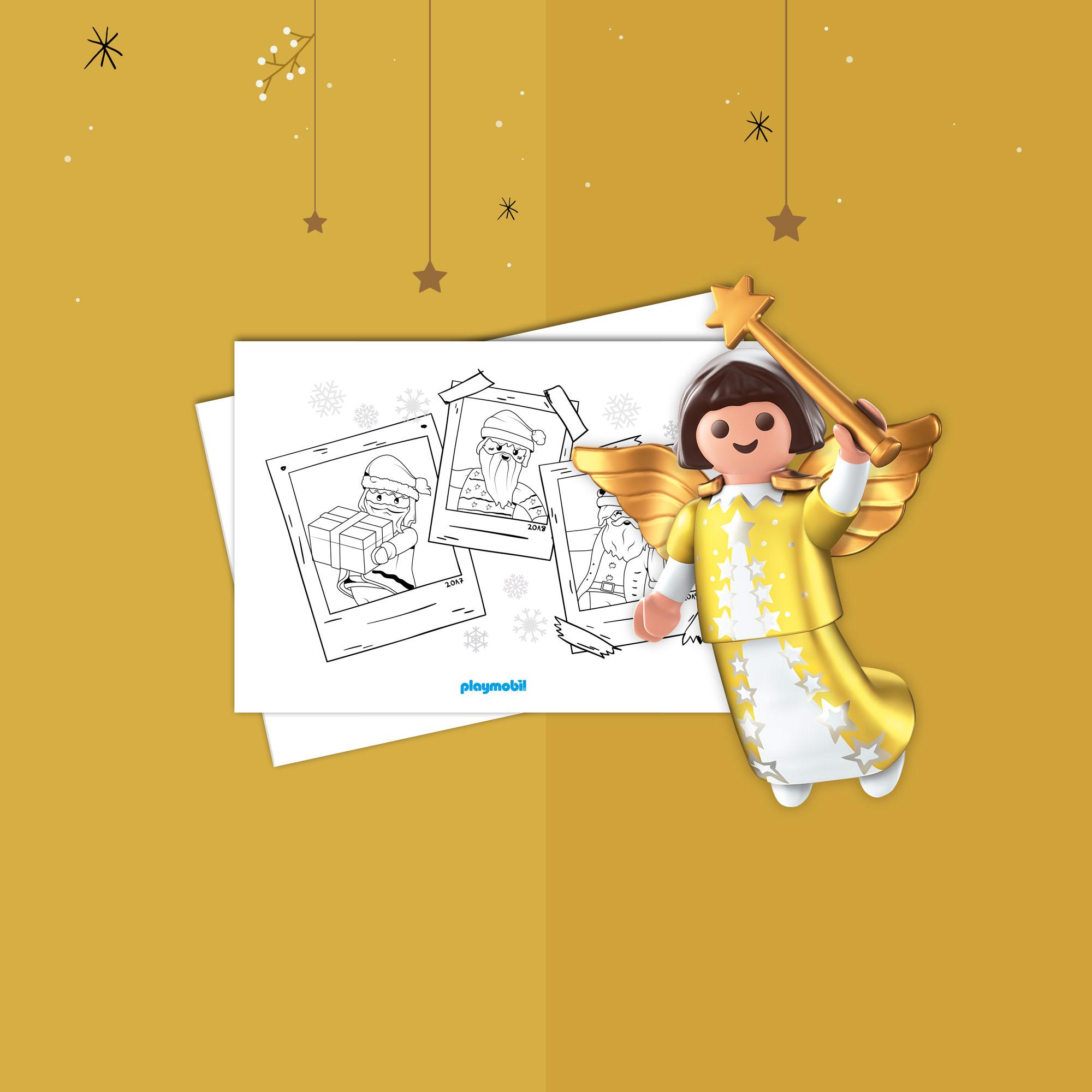 Show your kids a fun way to learn the abcs with alphabet printables they can color. Coloring Sheet Playmobil Christmas