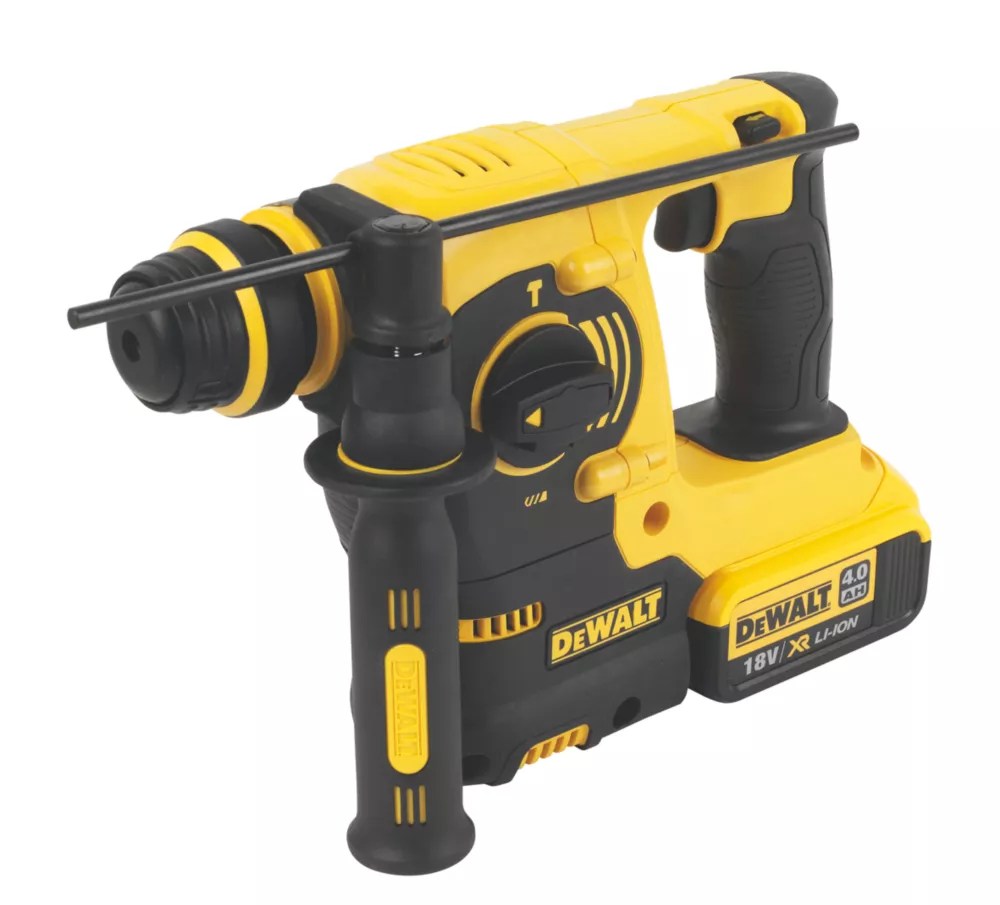 Ideal for hammer drilling, rotary drilling or chiselling. DeWalt DCH253M2-GB 3.1kg 18V 4.0Ah Li-Ion XR Cordless SDS