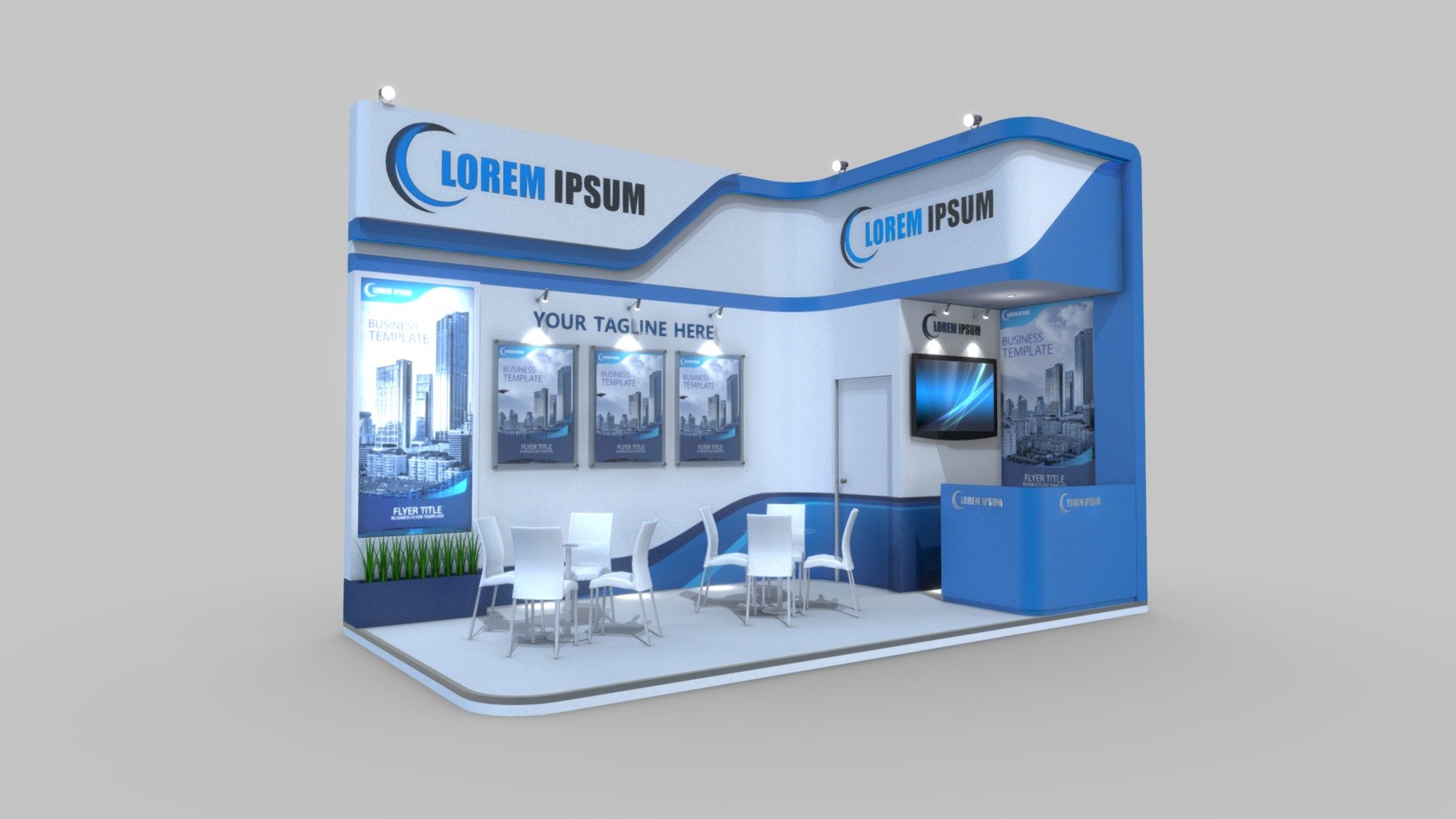3d Exhibition Stand 014 3d Model By Fasih Lisan Fasih Lisan 61be25e