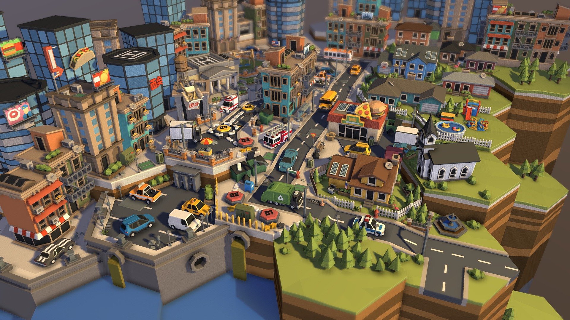 This is a needed service, as many people cannot afford to pay for furniture all at once. POLYGON Mini - City Pack - 3D model by Synty Studios