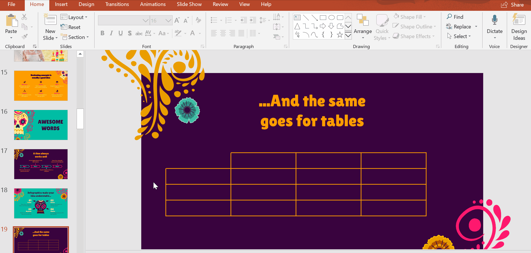 How To Make Tables In Powerpoint The Same Size