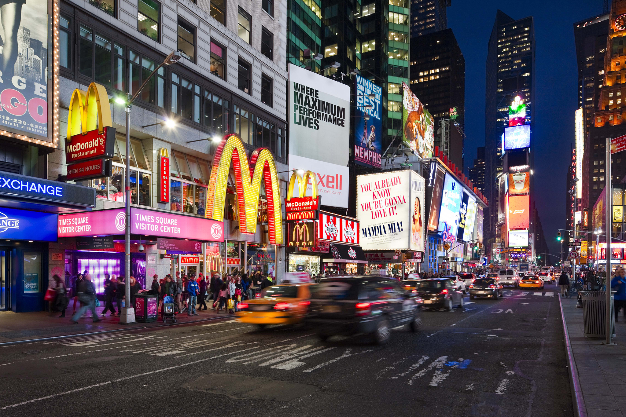 Times square / theater district restaurants ; Times Square Manhattan Ny Attractions In Midtown West New York