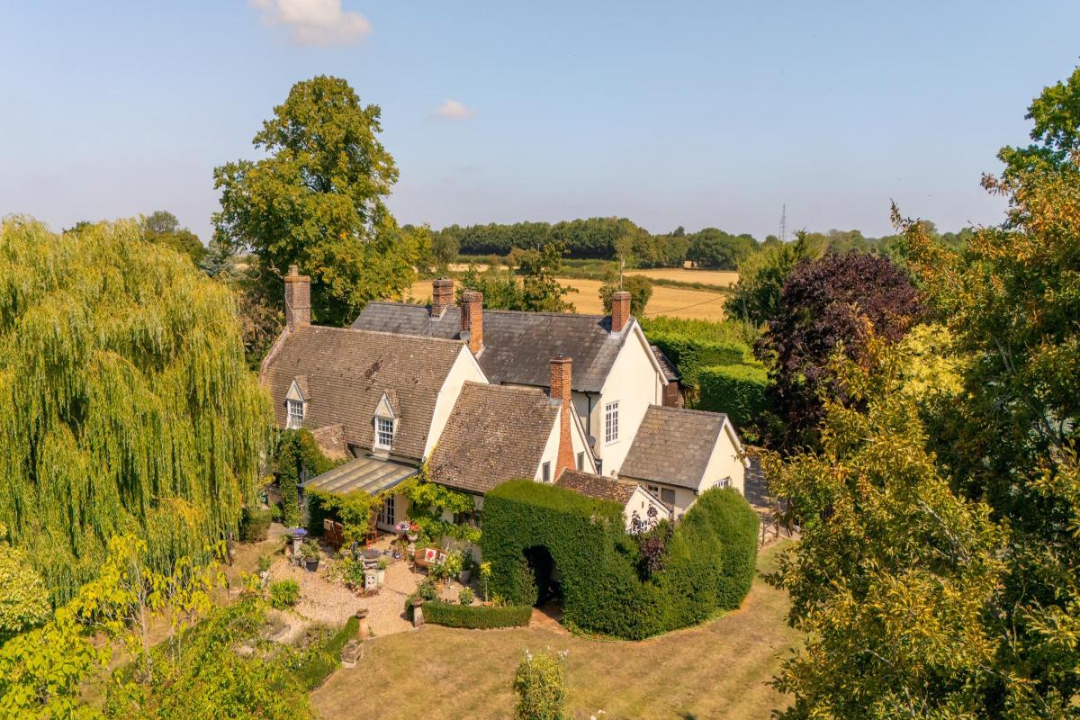 Grade II-Listed Suffolk Country Home with 32-Stable Equestrian Facility Listed for £1.25 Million