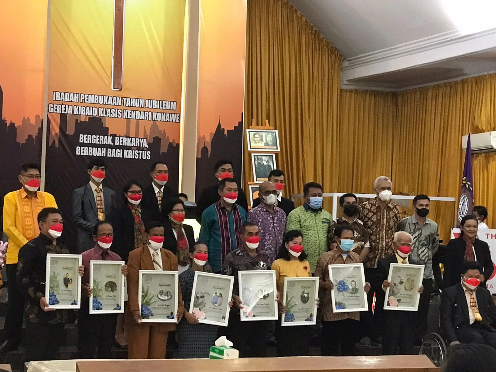 Momen HUT RI ke 76, Gereja Kibaid Kendari Rayakan Jubileum ke 50