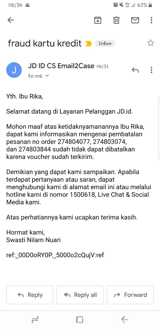 Jika sebelumnya ibu sudah terdaftar dan sudah kumpulkan poin menggunakan akun . Akun Jd Id Dihack Orang Hingga 3 Juta Jd Id Tidak Mau Bertanggung Jawab Media Konsumen