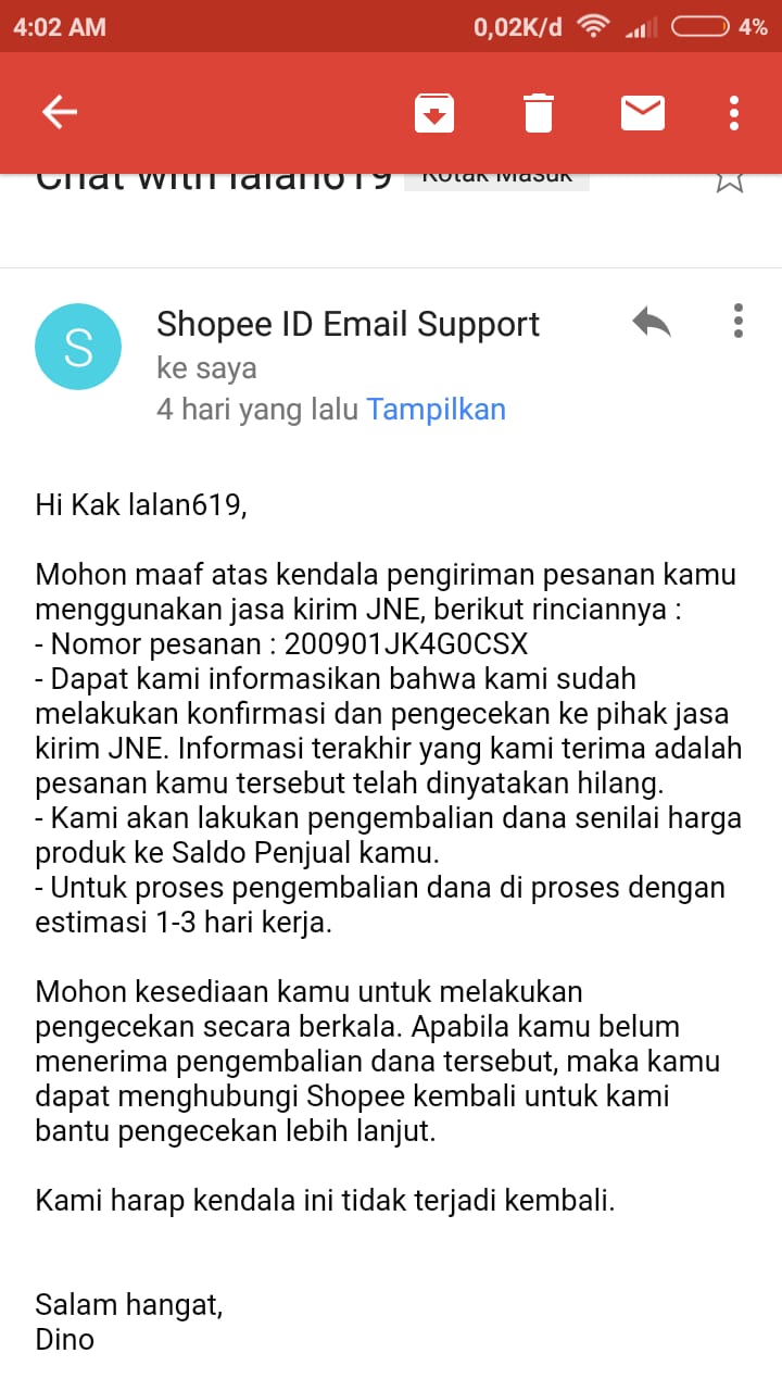 Paket Dinyatakan Hilang tapi Status Terkirim, Dana Hasil Penjualan di  Shopee Tidak Jelas - Media Konsumen