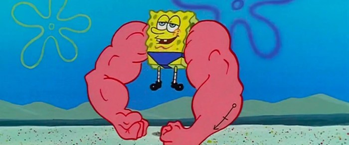 Spongebob Blow Up Muscles