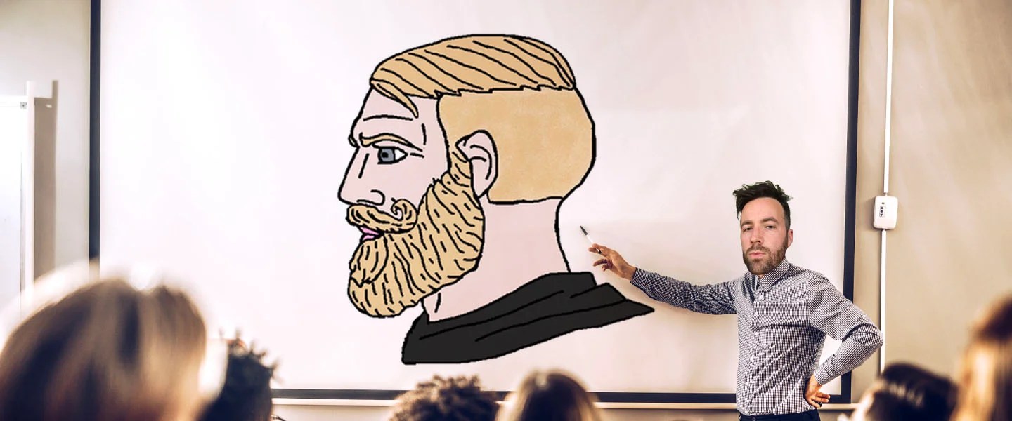 Buy yes chad with groomed beard man virility meme hd high quality online store by iresist as a poster. Yes Chad Meme The Steady Confidence Of The Yes Chad