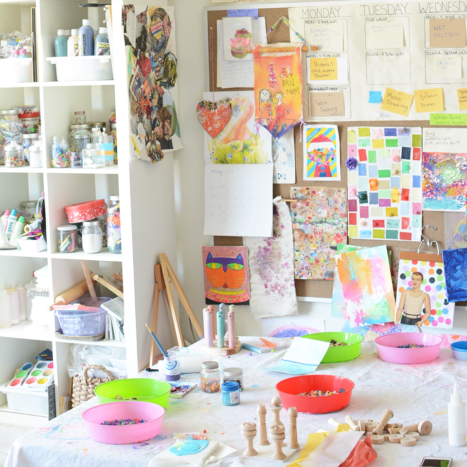 Home Art Studio For Kids Meri Cherry