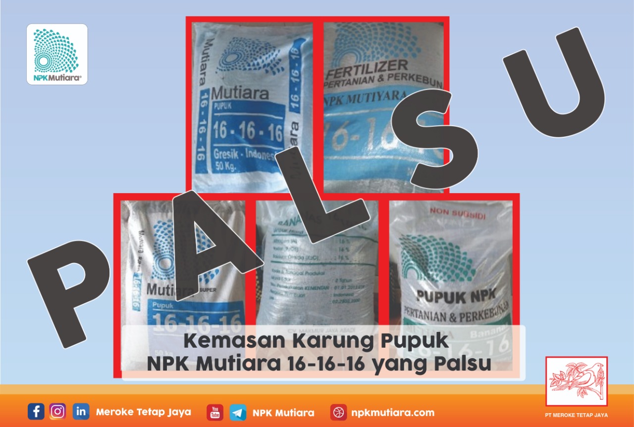 Bagaimana Mengenal Pupuk NPK Mutiara 16-16-16 yang Asli? - NPK Mutiara -  Terpercaya Karena Kualitas