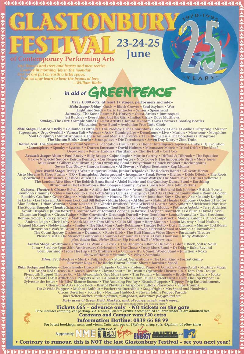 Why Glastonbury festival in 1995 was the most '90s thing ever Metro News