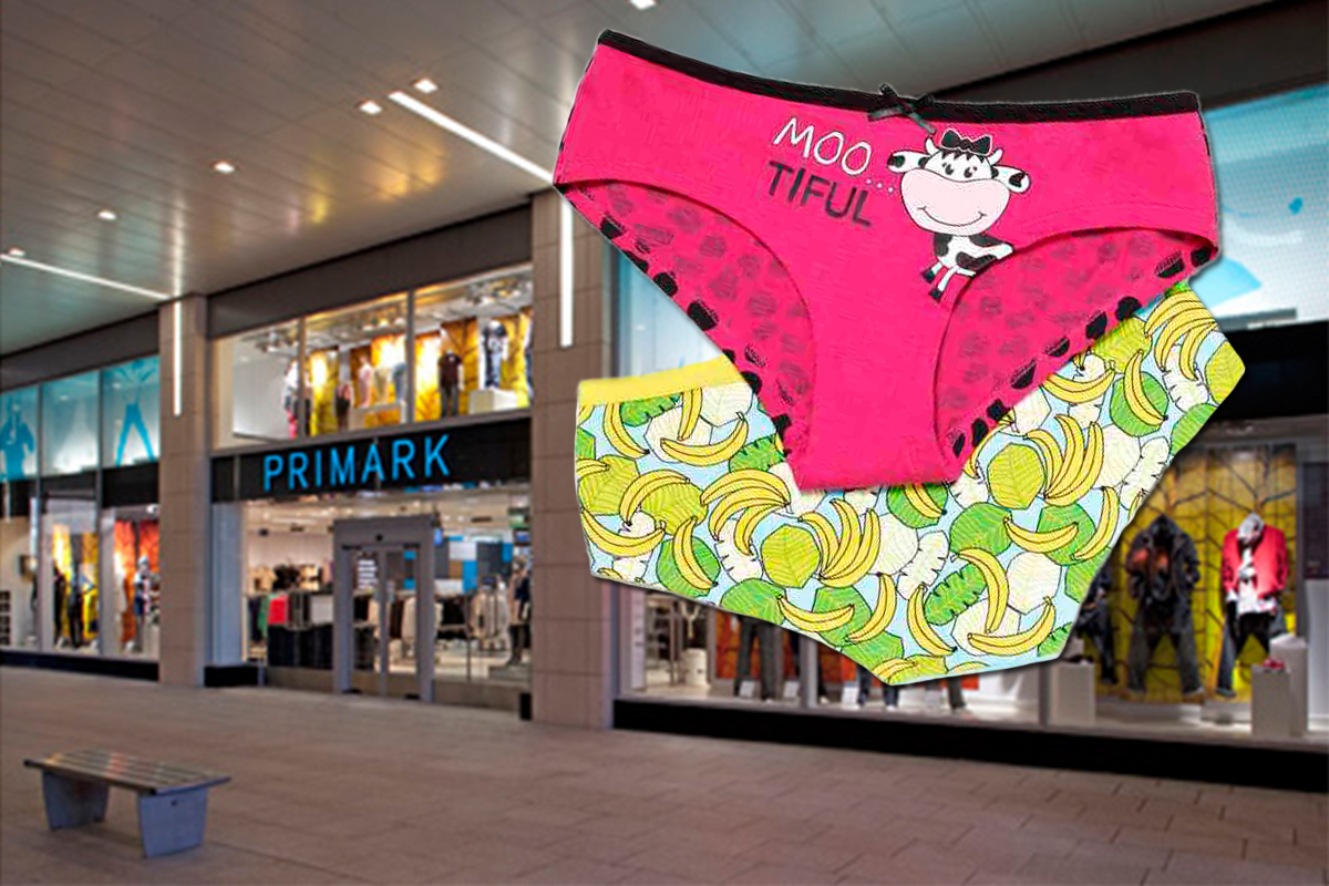 Woman 'spotted trying on knickers at Primark before putting them back