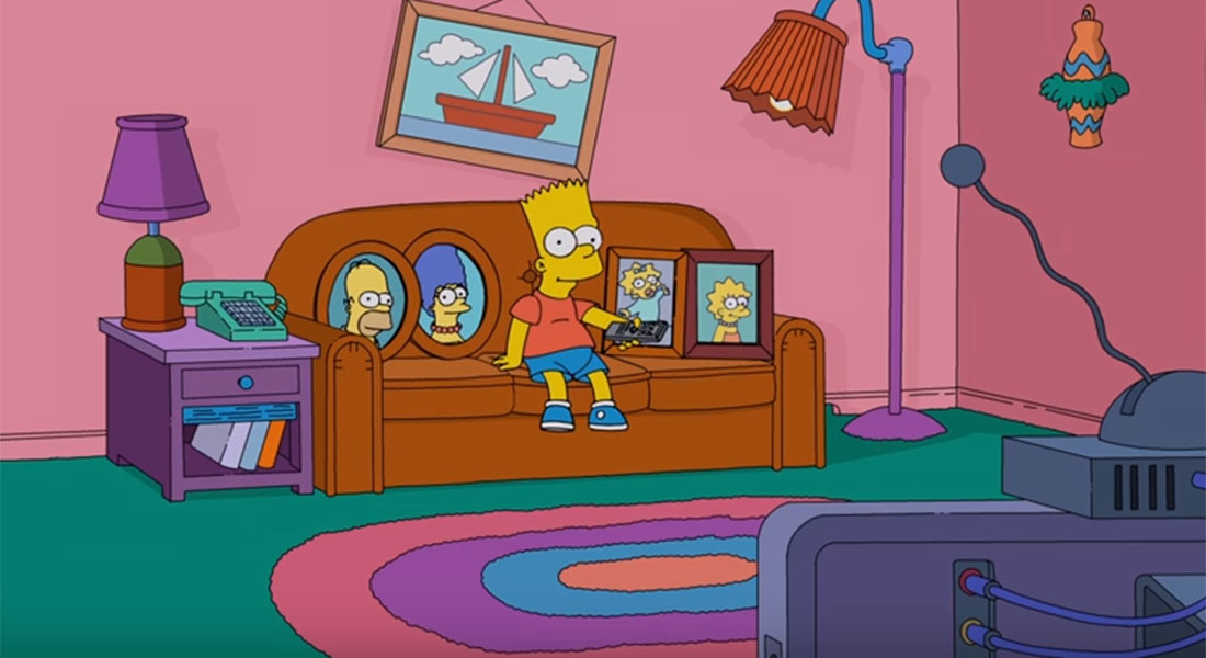 The Simpsons Couch Sketch Sees Bart Finally Get Control Of The