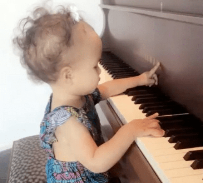 1 year old piano