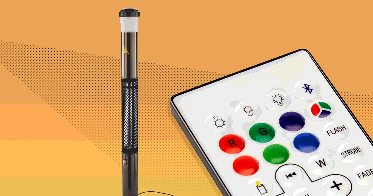 Aldi is selling a patio heater with built in speakers and lights