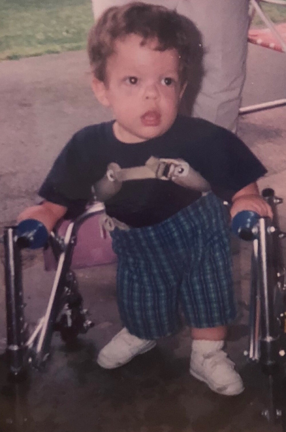 Vince retratado na infância