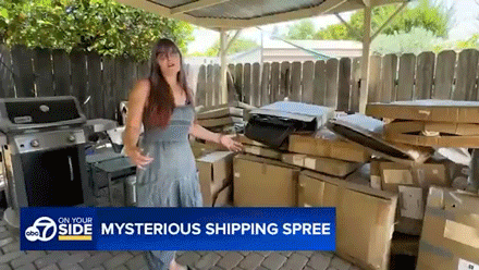 Woman bombarded with hundreds of Amazon packages she never ordered