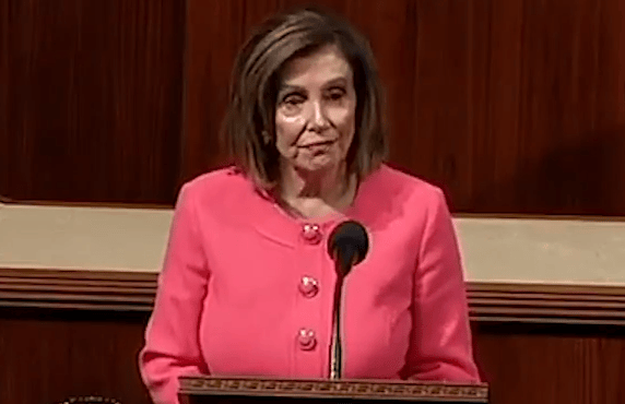 Pelosi quotes ‘Irishman’ before signing impeachment articles against
