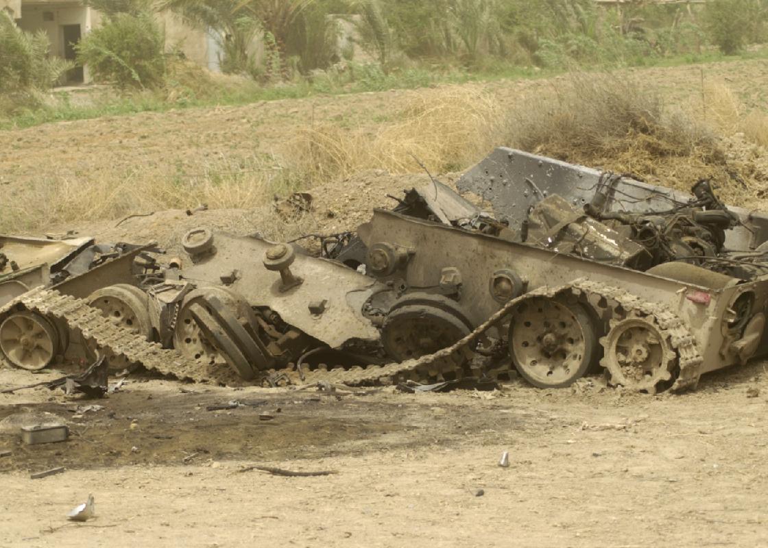Tanks Blown Up