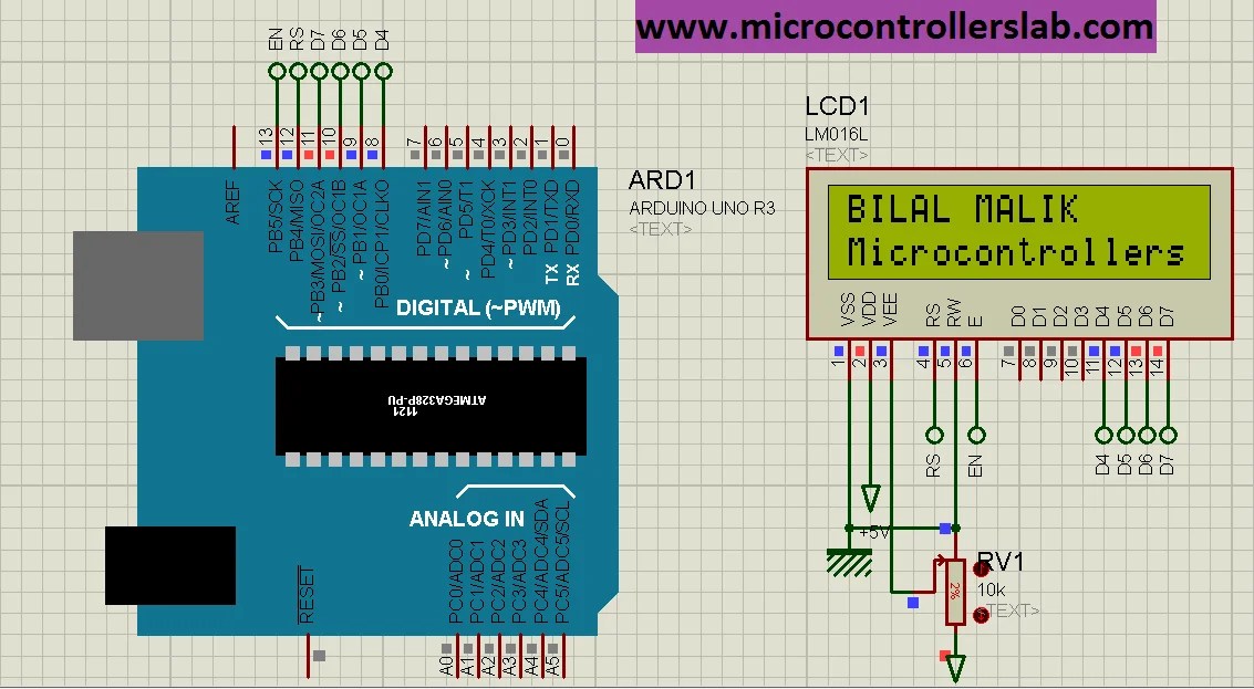 Circuit Diagram Of Lcd With Arduino - Circuit Diagram