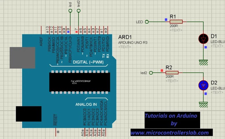 Led blinking with Arduino UNO R3 with step by step examples