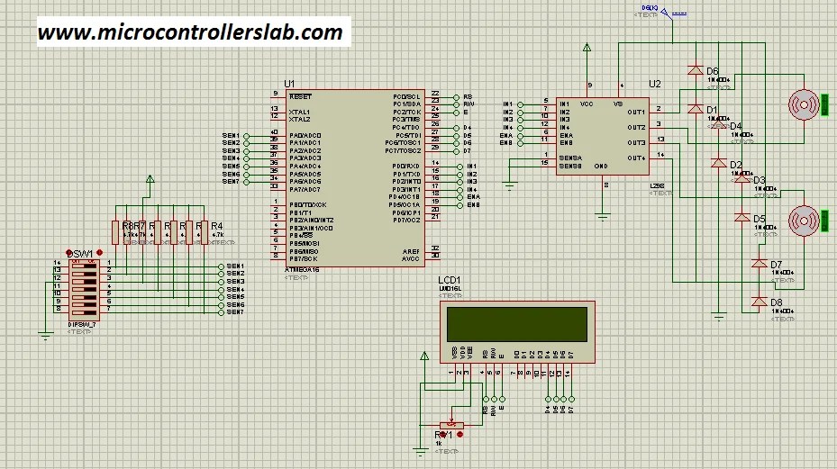 Line Follower Robot Using Arduino Circuit Diagram