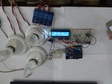 Voice controlled Home Automation project using Arduino