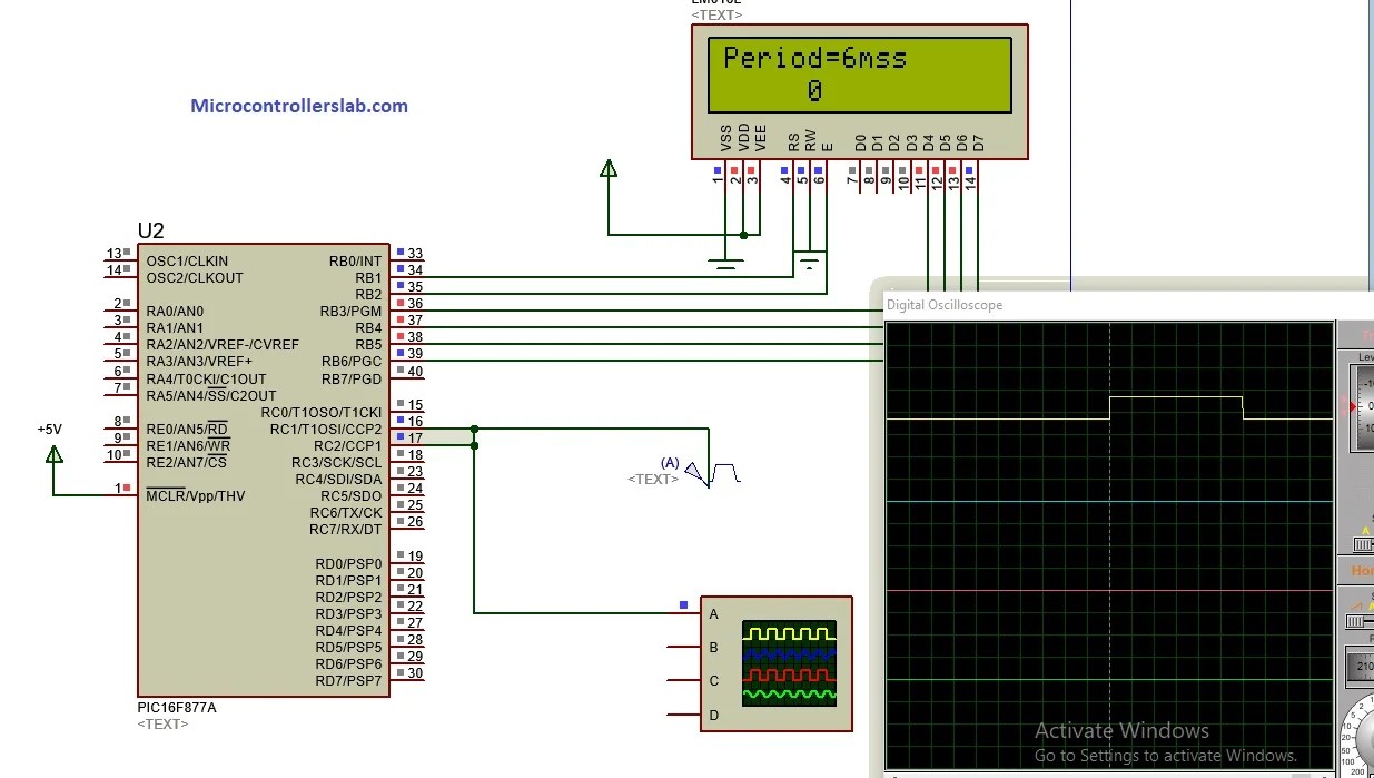Pulse width measurement using pic microcontroller