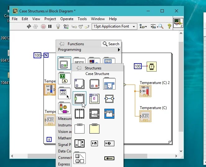 case structures examples in labview tutorial 11 Microcontrollers Lab
