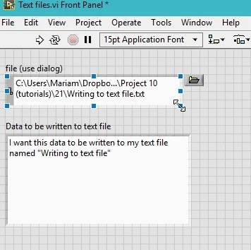 Reading and writing to text files in labview : tutorial 21