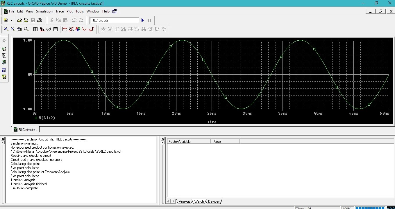 simulate RC and RL circuits in PSpice: tutorial 3 | Microcontrollers Lab