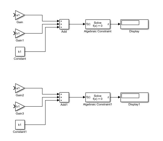 Solving system of linear equations with MATLAB Simulink